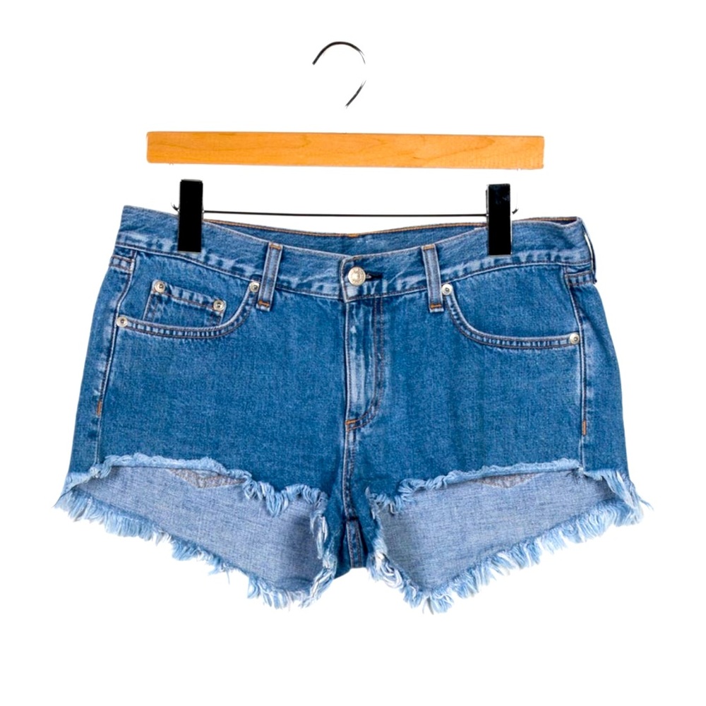 LOW WAISTED RAG AND BONE MINI JEAN SHORTS